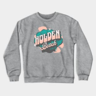 Holden Beach, North Carolina Groovy Seashell Crewneck Sweatshirt